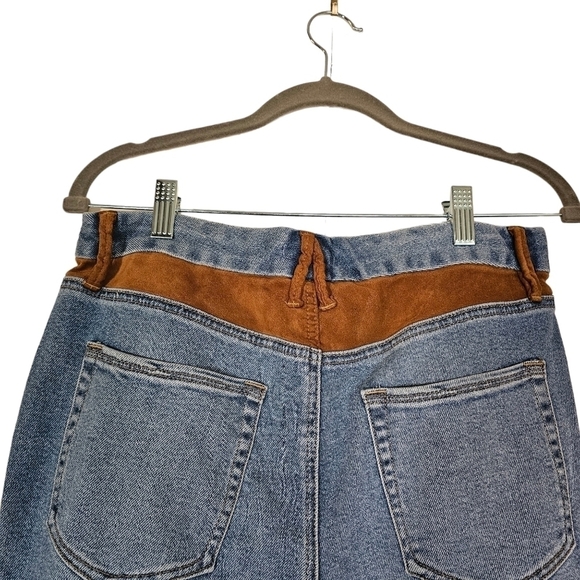 Good American Skinny Suede Jeans in Indigo 10/30 - Picture 11 of 12